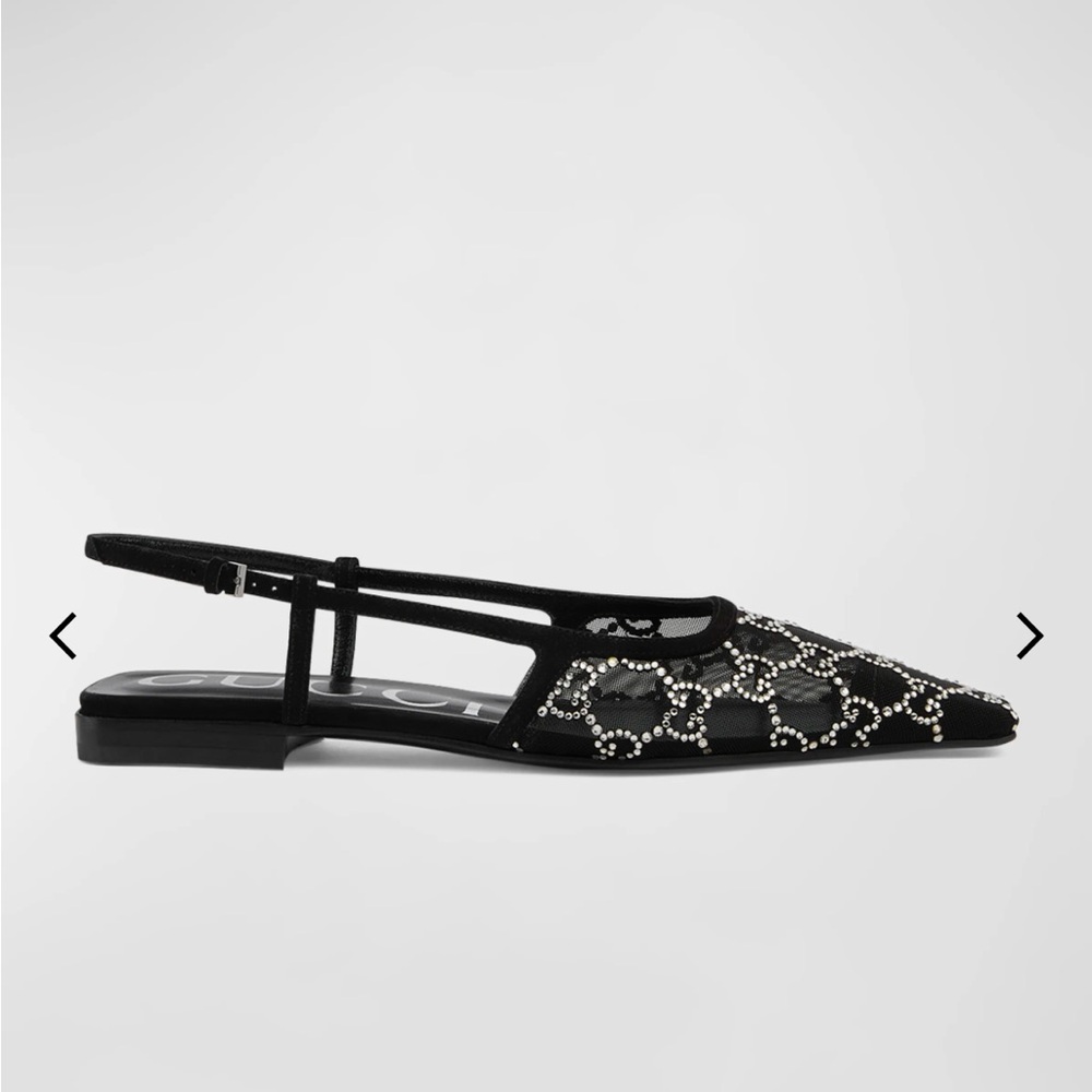 🆕 Gucci
Demi Crystal GG Slingback Ballerina Flats 37.5 EU / 7.5 US